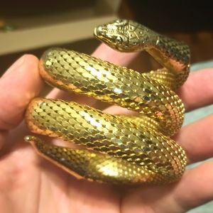 Whiting and Davis 3 coil snake bracelet